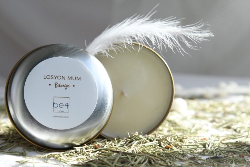 Biberiye Kokulu Losyon Mum | Be4 Rituals